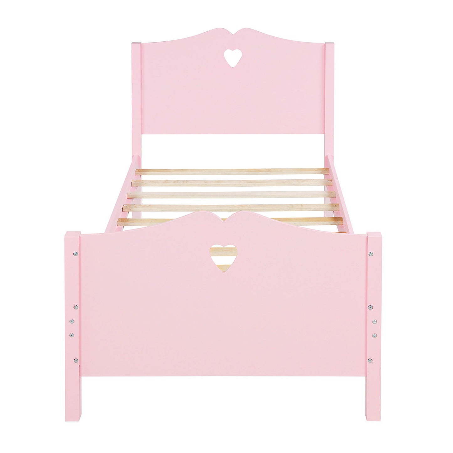 Platform Bed With Slat Support And Headboard And Footboard