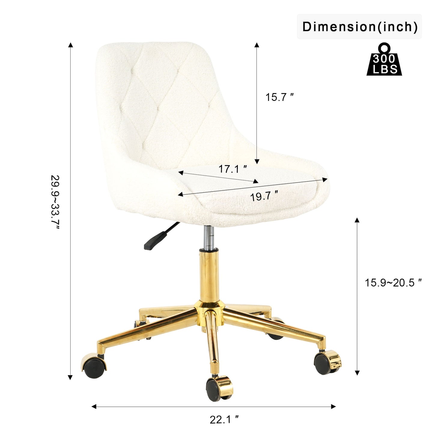 Modern Teddy Velvet Fabric Chair With Gold Plated 5 Claw Legs