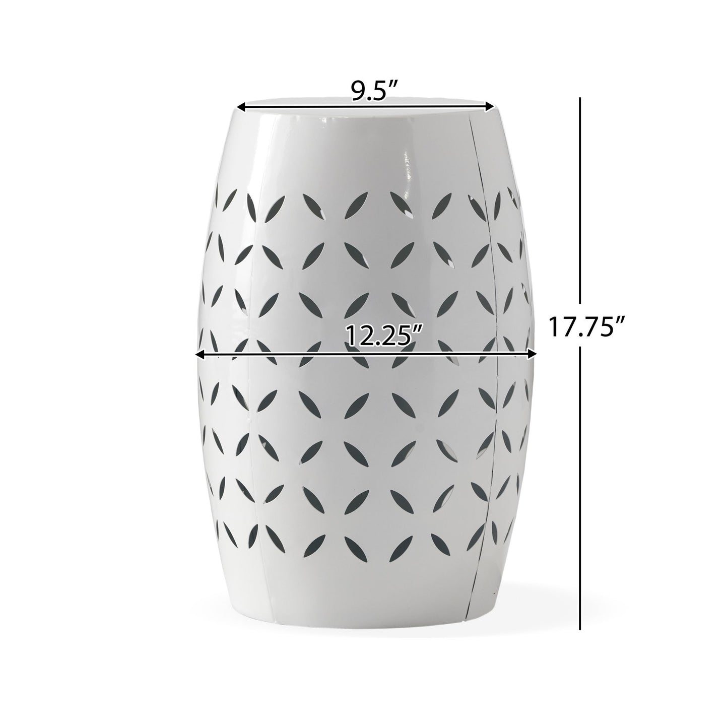 Lilac - Lace Cut Side Table, Compact Design