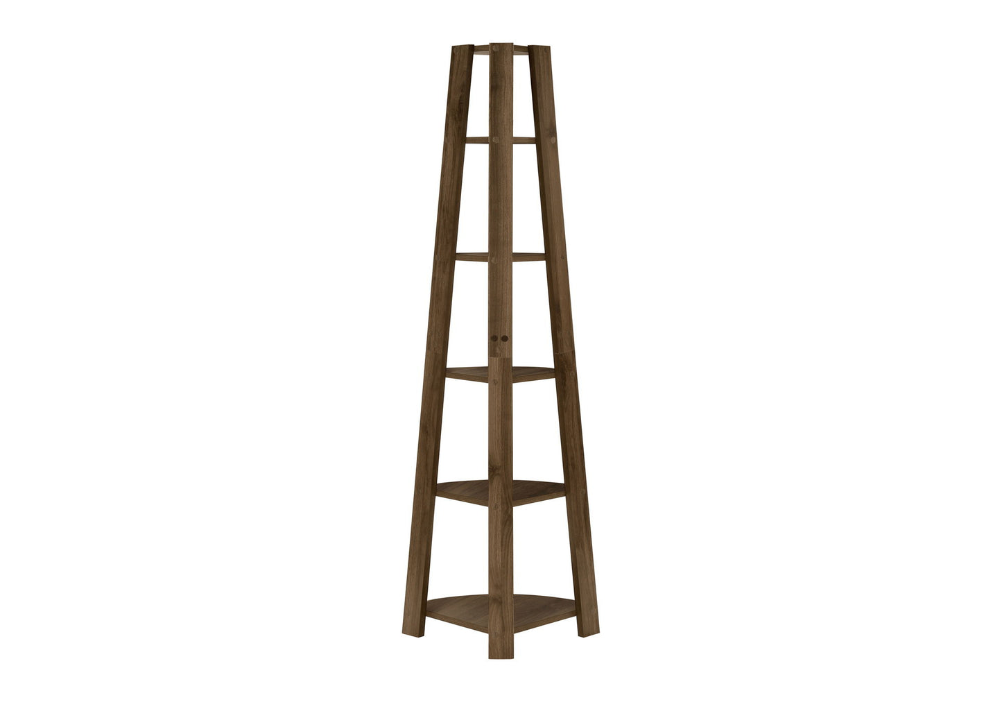Bookshelf, Bookcase, Etagere, Corner, 5 Tier, For Office, Contemporary & Modern