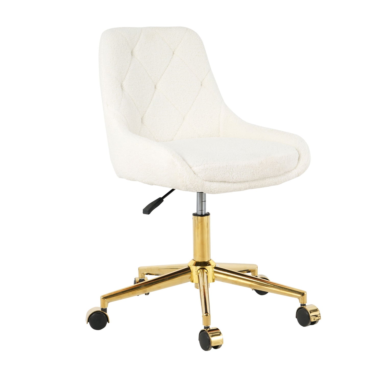 Modern Teddy Velvet Fabric Chair With Gold Plated 5 Claw Legs