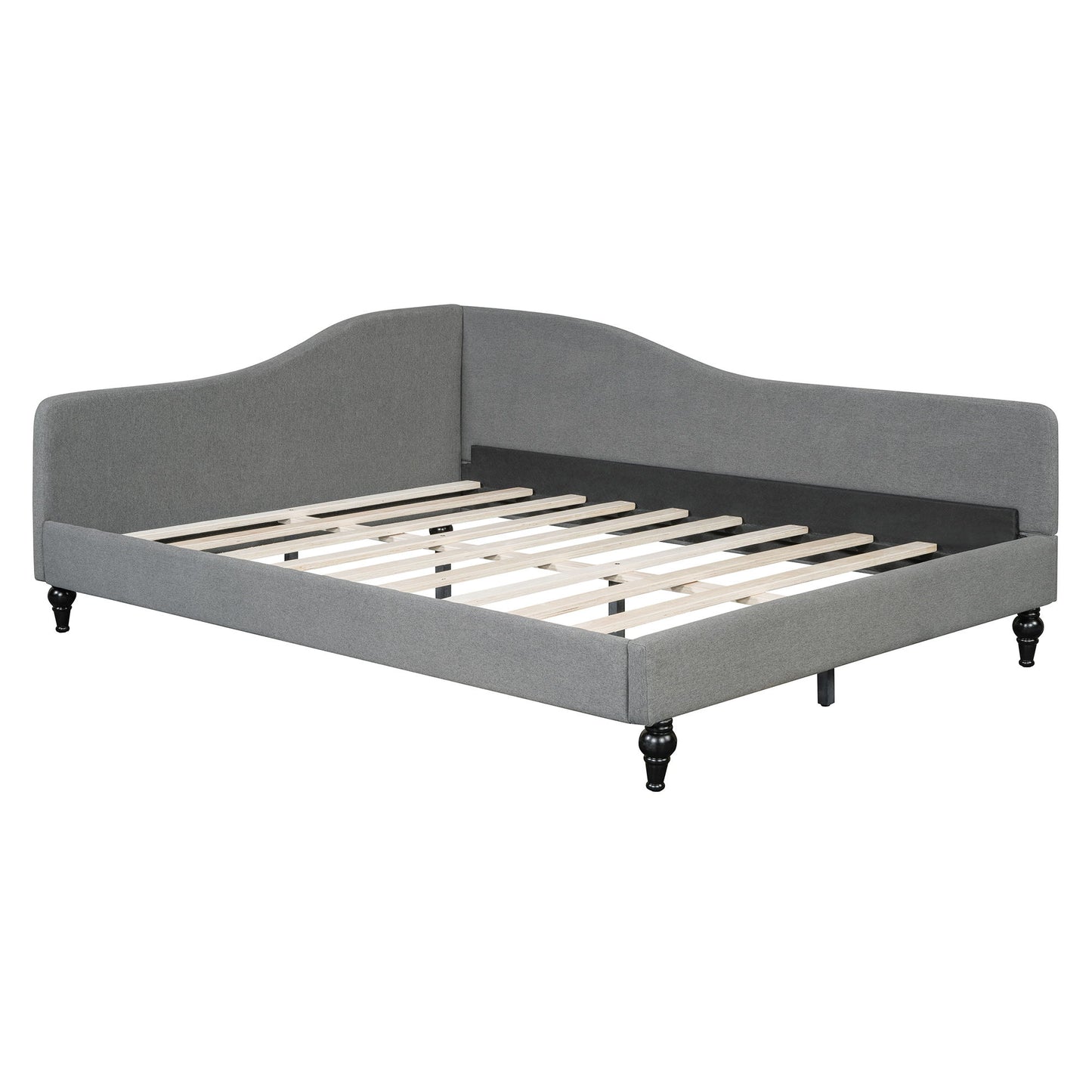 Modern L Shaped Linen Daybed With Legs