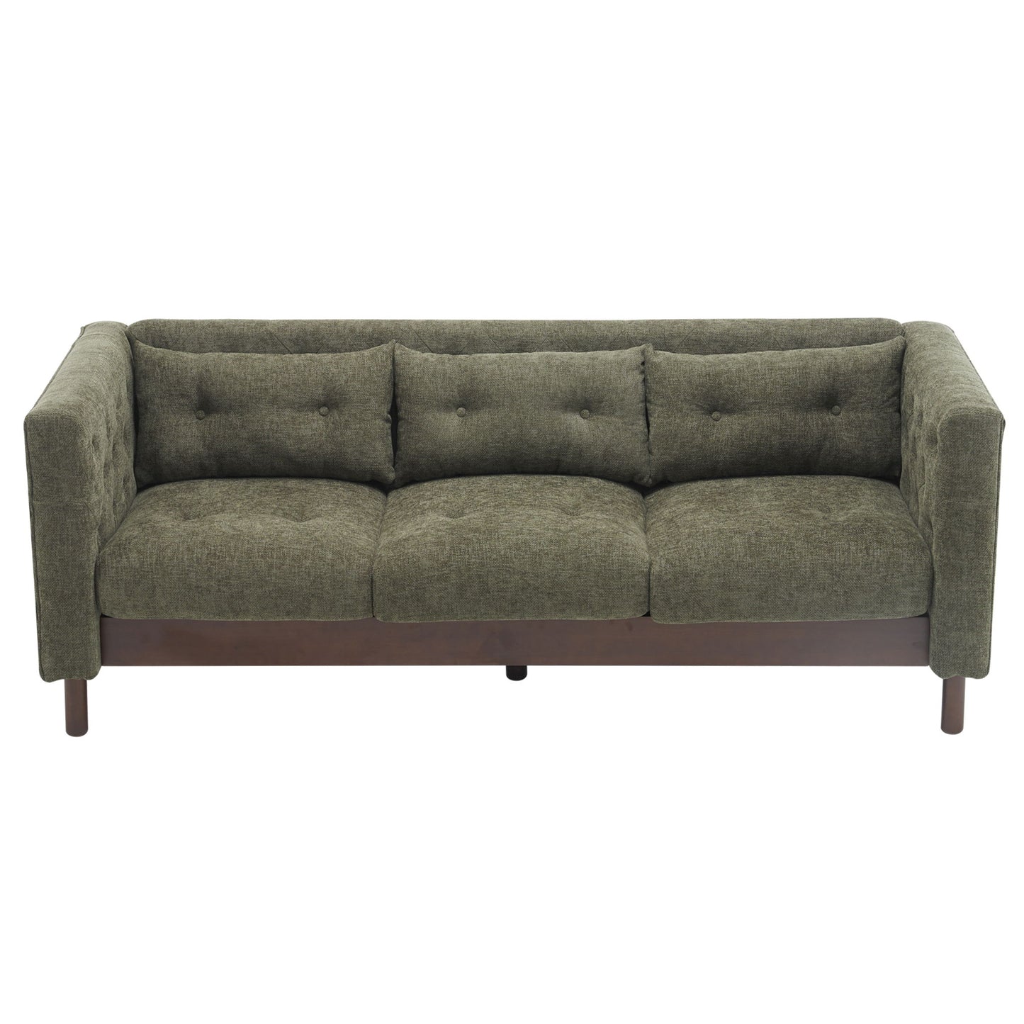 Upholstered Sofa Modern 3 Seater Sofa Couch With Tufted Design For Living Room