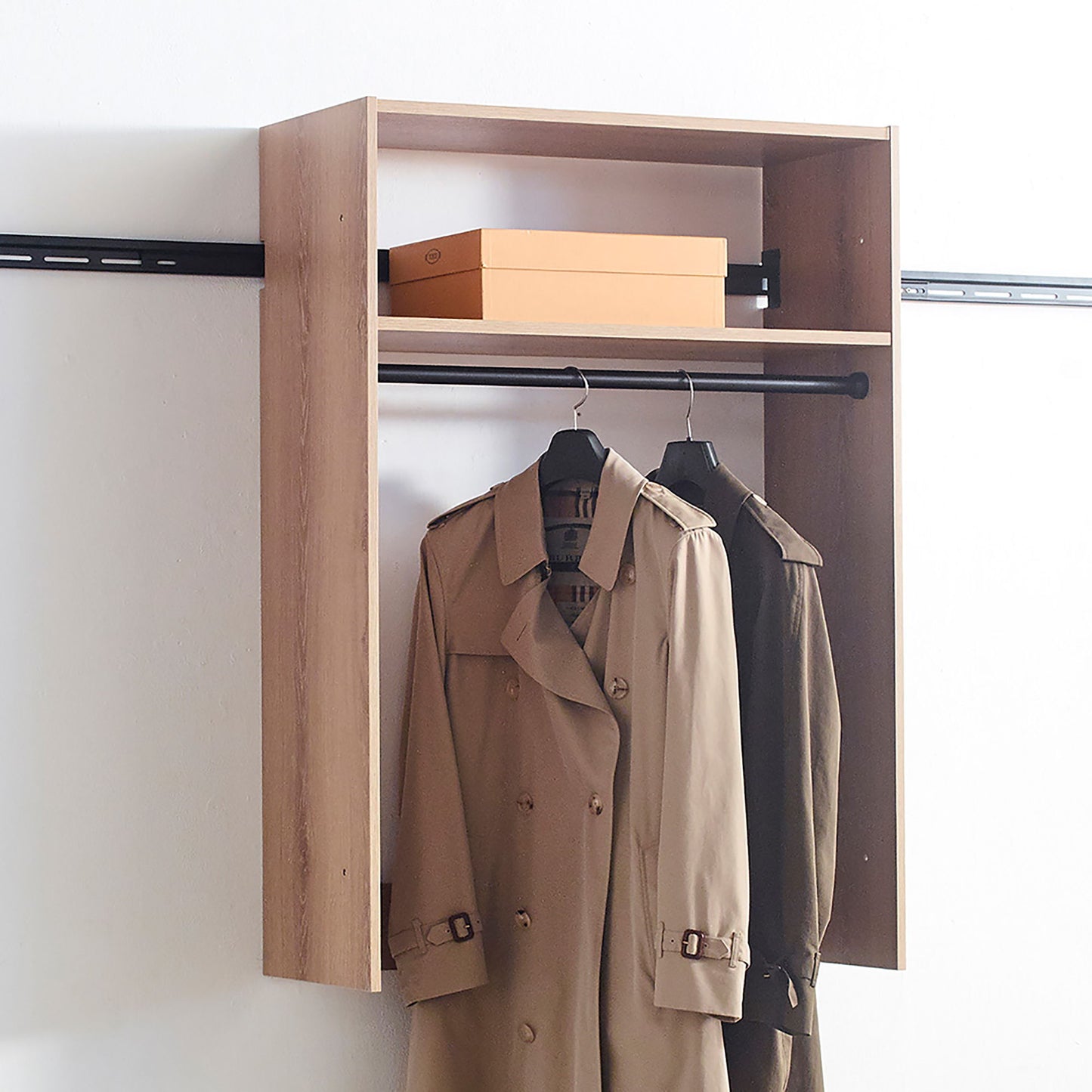 Devi - Wall Mounted Wood Closet System