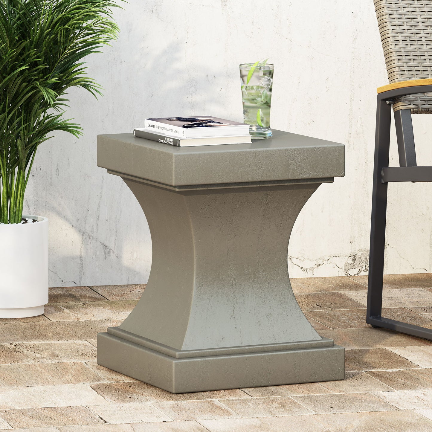 Athena - Modern Side Table With Pedestal Design