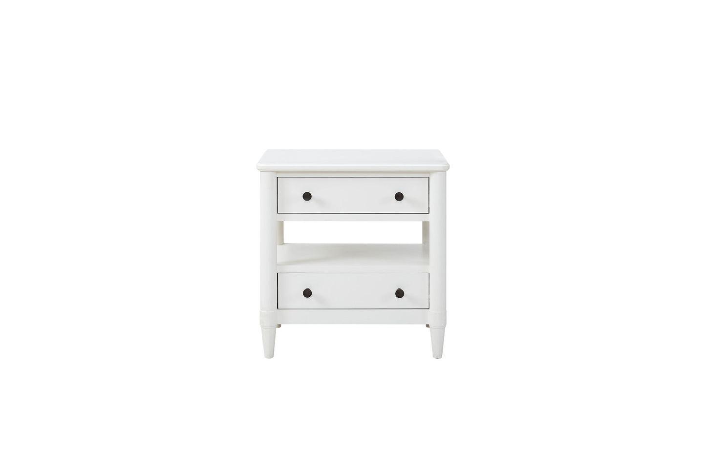 Open Nightstand With 2 Drawers