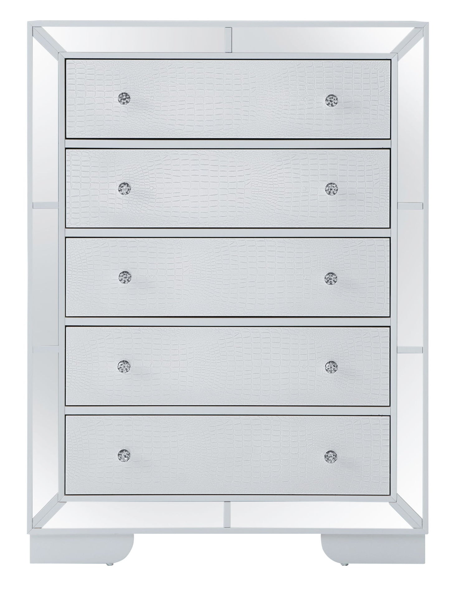 Sleek Contemporary Storage Chest - White