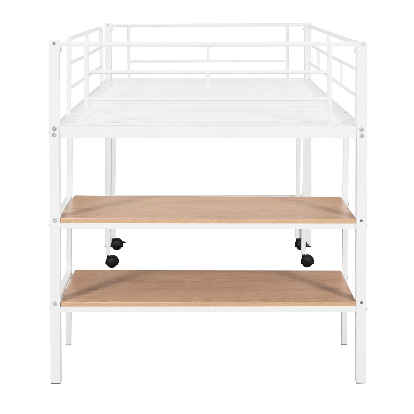 Loft Bed With Desk And Shelves