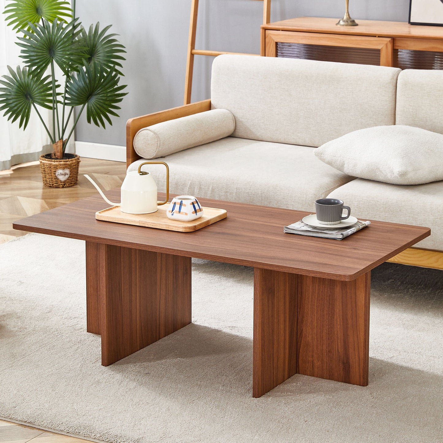 Modern Triangular Support Tea Table, Lightweight And Stable, Perfectly Integrating Nature And Industry