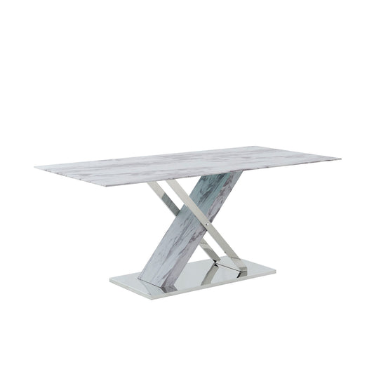 Gwen - 5 Piece Dining Set, Seats Up To 6 - Marble