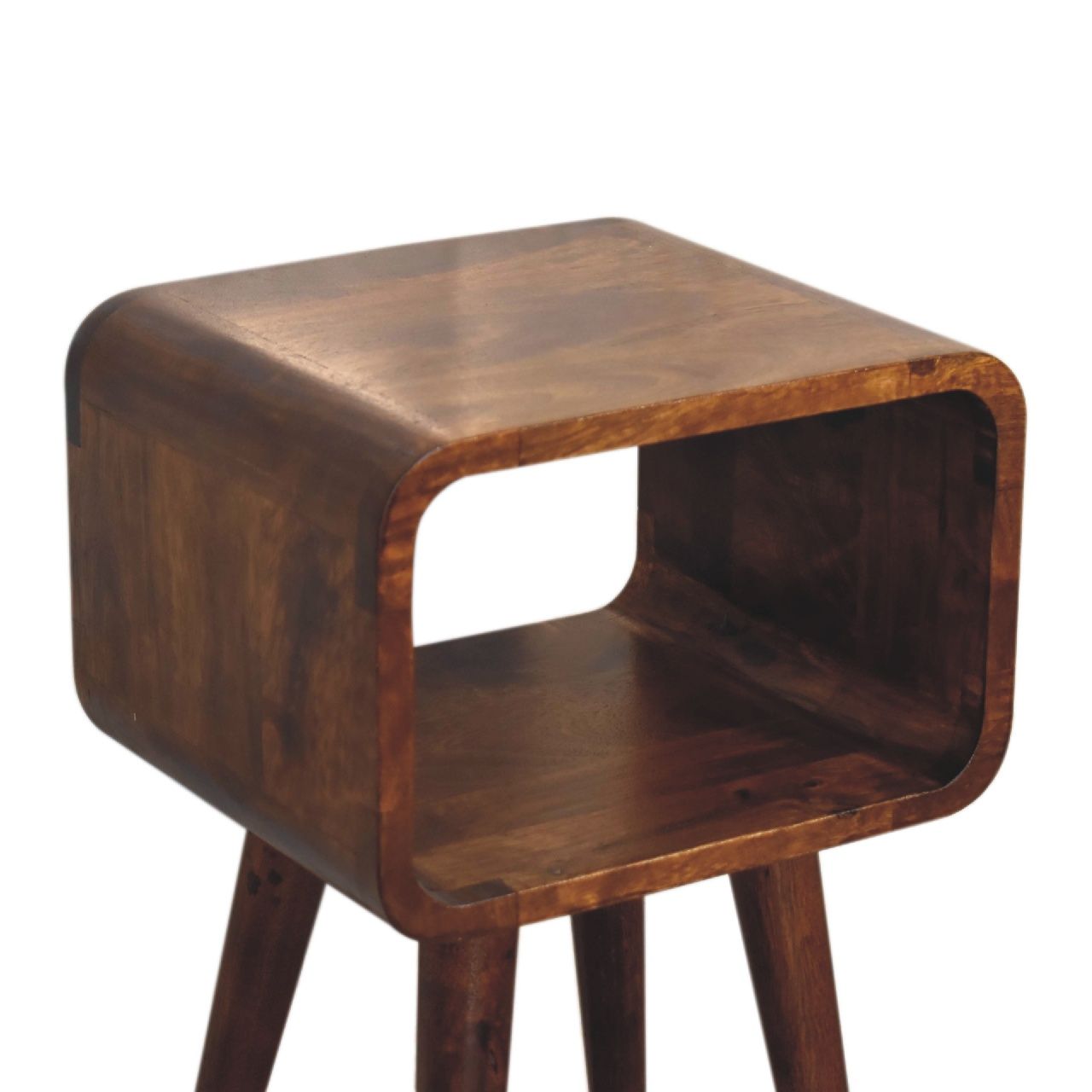 Minimalist Open Curved Nightstand