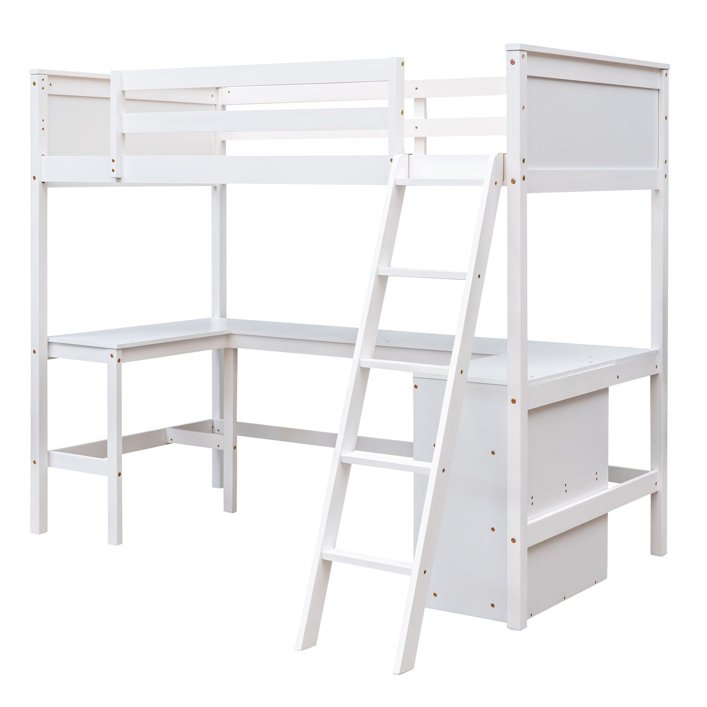Loft Bed With Shelves With Desk