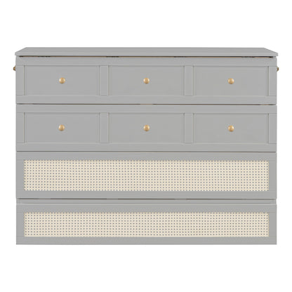 Murphy Bed With Large Drawers, Space Saving Design