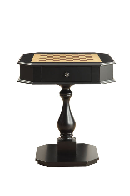 Bishop - Reversible Chess Checker Game Table With Game Tray (Chess Fingures Not Included)