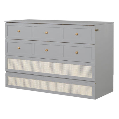 Murphy Bed With Large Drawers, Space Saving Design