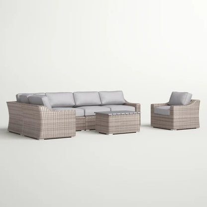 Stylish Sofa Seating Group With Cushions Perfect For Outdoor Gatherings