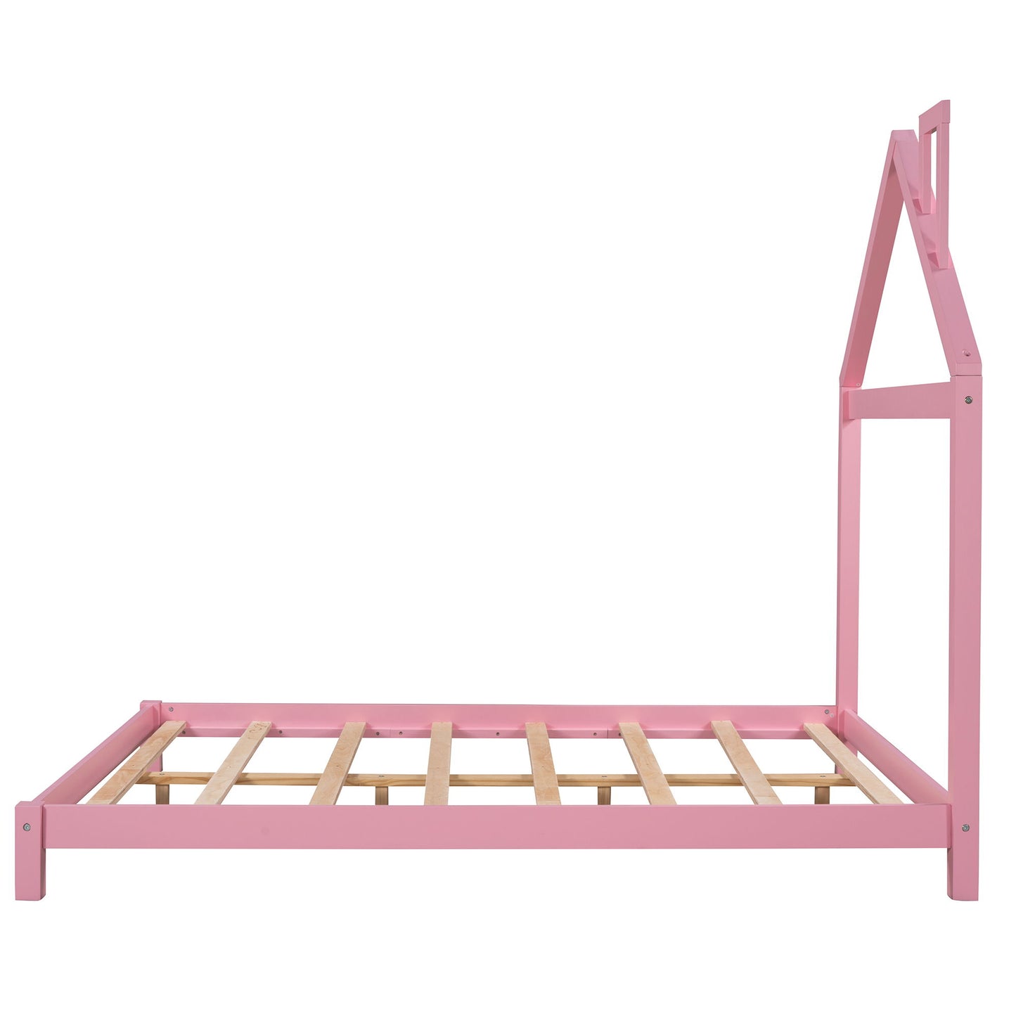 Platform Bed With House Shaped Headboard