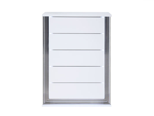 Moon - Smooth Chest With LED - White