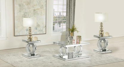 Breena - Mirrored Coffee Table Set