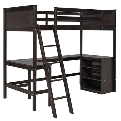 Loft Bed With Shelves With Desk