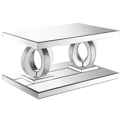 Breena - Mirrored Coffee Table Set