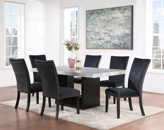 Sheena - 5 Pieces Dining Table Set - Black