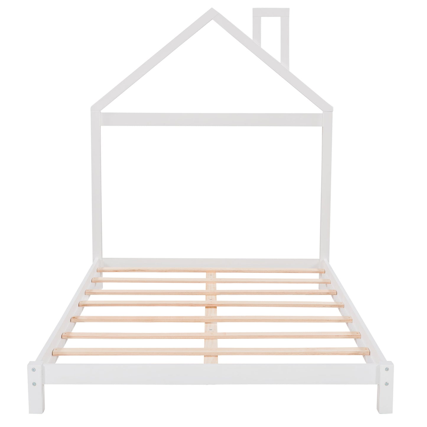 Platform Bed With House Shaped Headboard