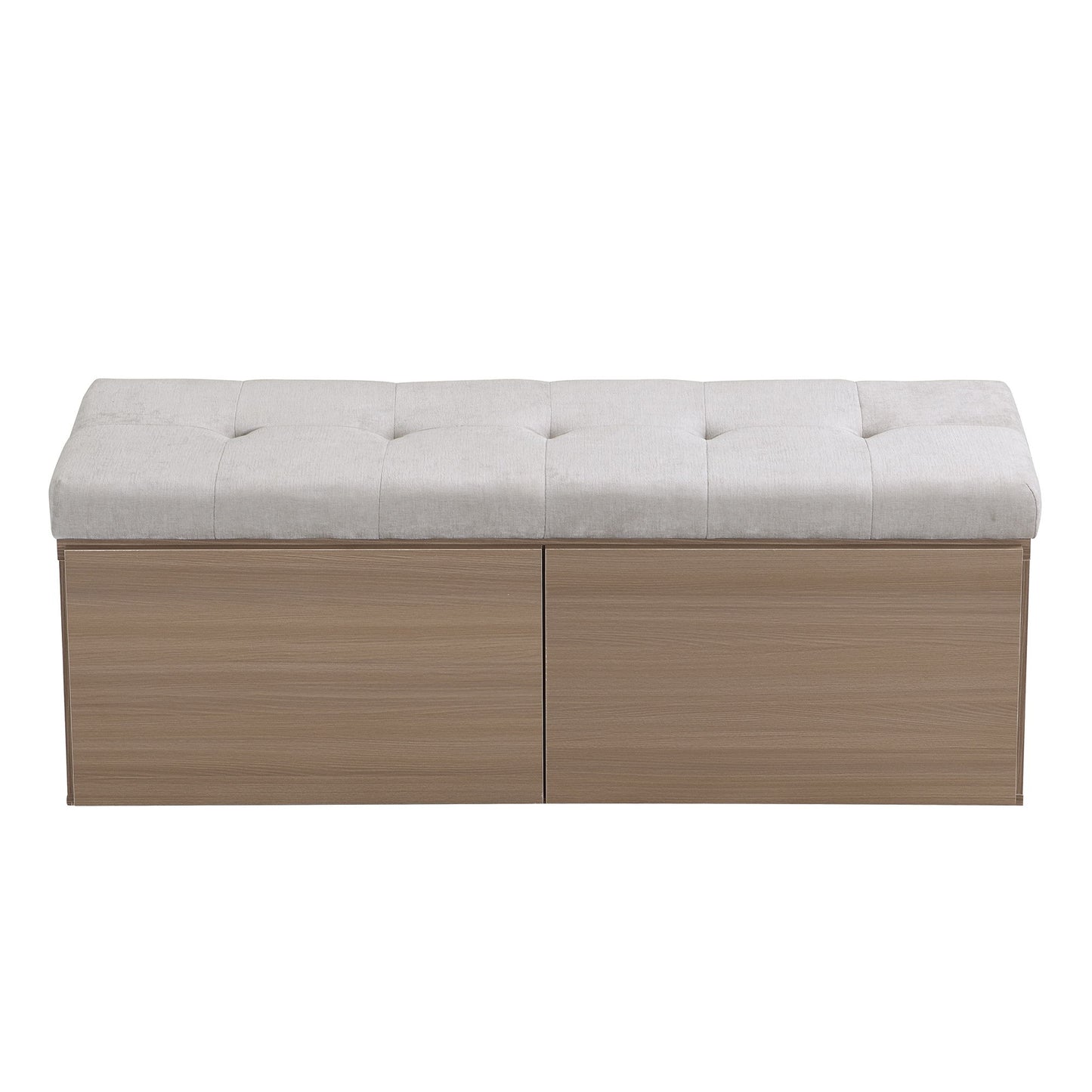 Shoe Storage Bench Entryway Shoe Cabinet Storage Ottoman With Padded Seat Cushion And Double Doors For Entryway, Hallway And Bedroom