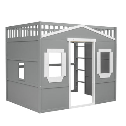 Elegant House Loft Bed With Ladder