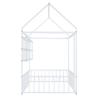 House Frame With Fence And Shelves