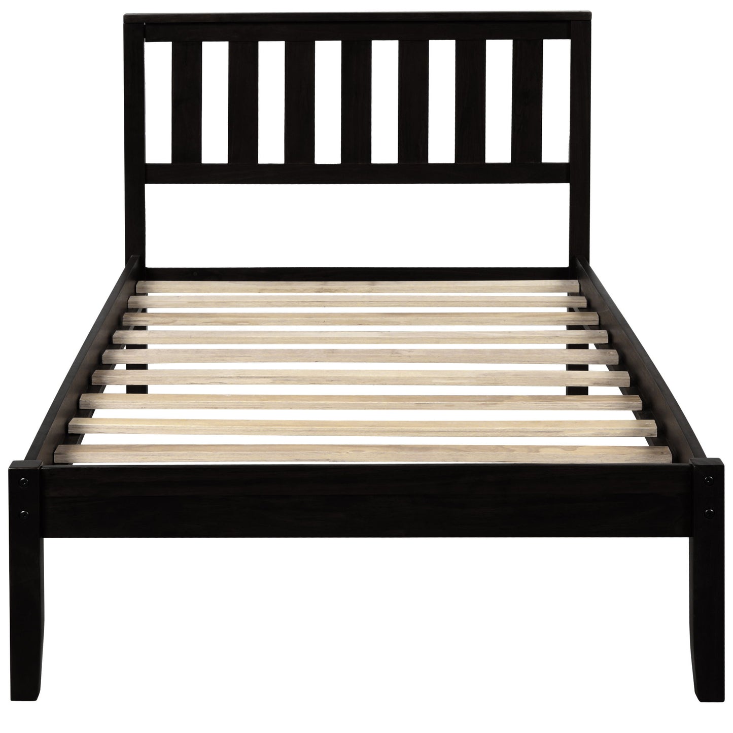 Platform Bed With Headboard, Footboard, Slat Support