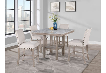 Claui - Bar Table And Bar Stools - Natural