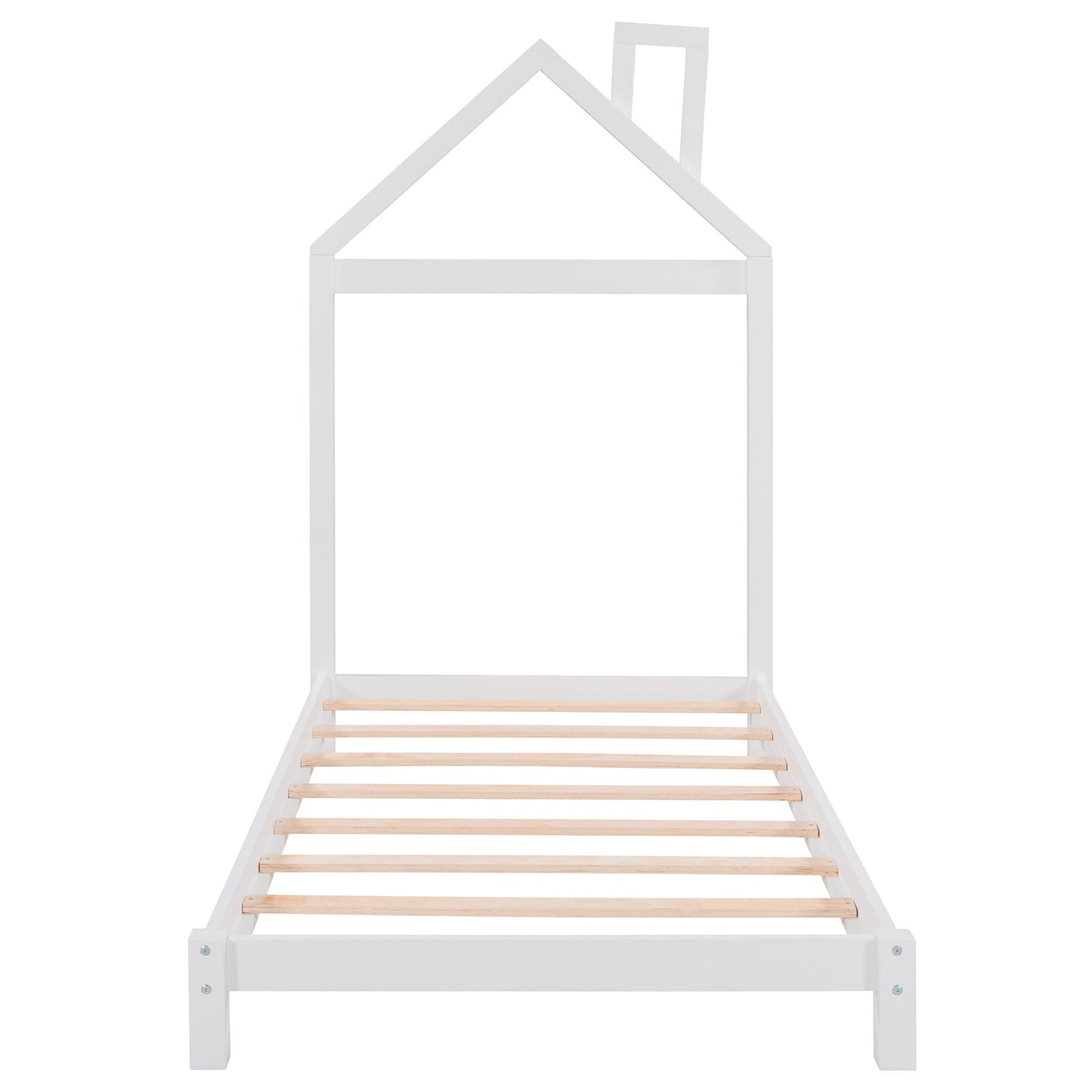 Platform Bed With House Shaped Headboard