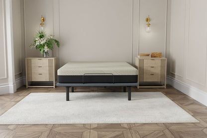 Gel Comfort - 8" Short Queen Firm Mattress - Black / Gray