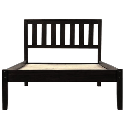 Platform Bed With Headboard, Footboard, Slat Support