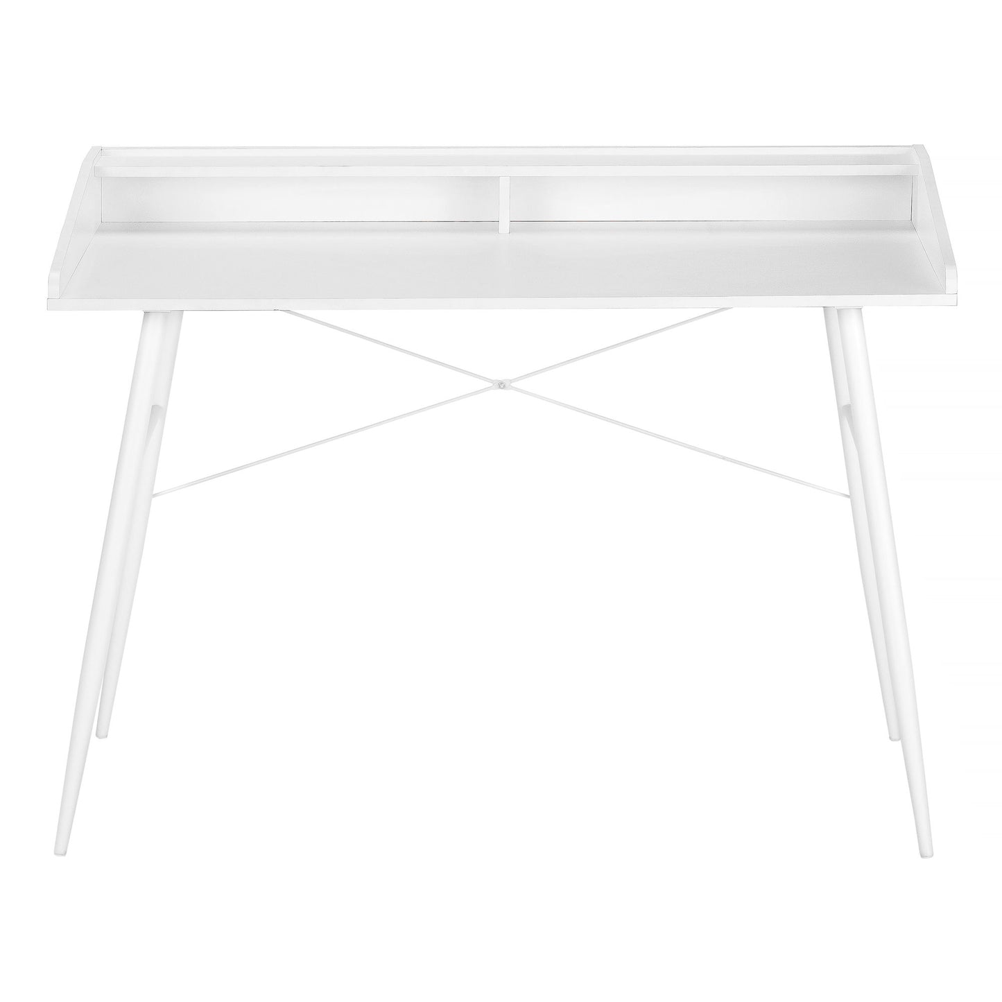 Computer Desk For Home Office, Laptop Storage Shelves, Contemporary & Modern