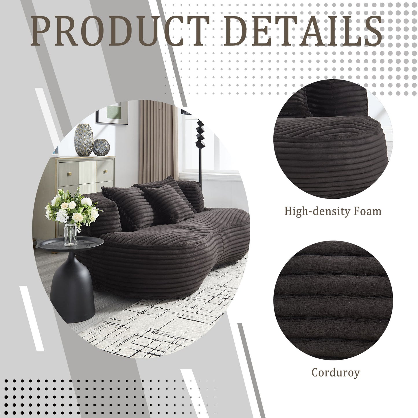 Bean Bag, Lazy Sofa Comfort Lounger High Back Chair