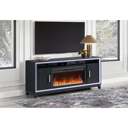 Almera - Fireplace With Adjustable Temperature And LED Options - Dark Gray