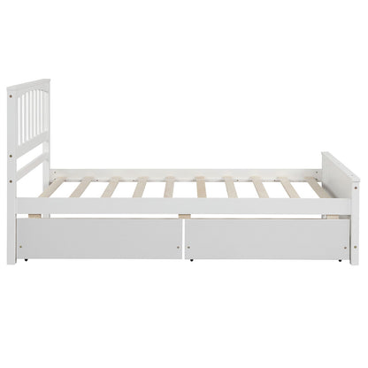 Platform Bed With Two Drawers