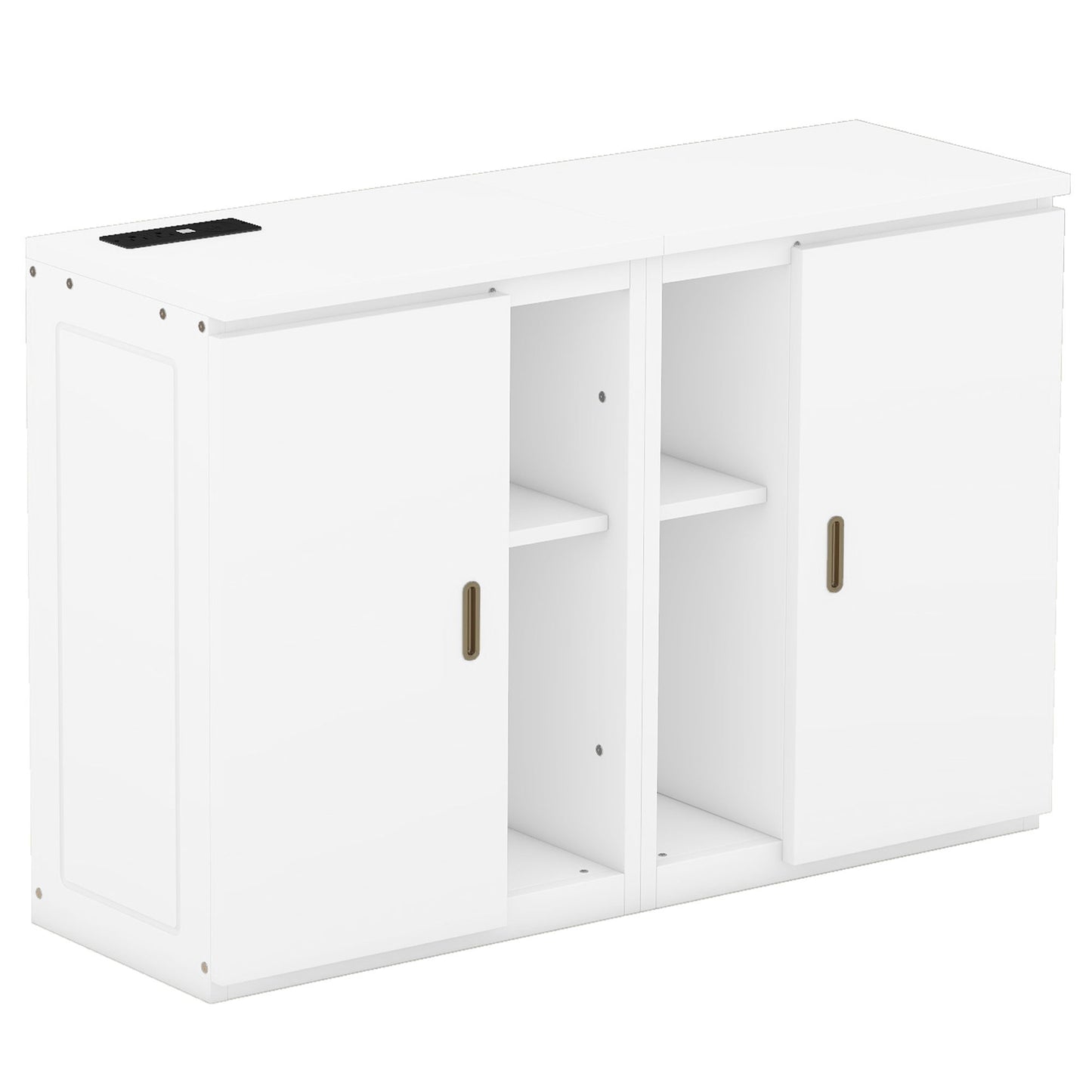 Murphy Bed With Shelves, Cabinets And USB Ports