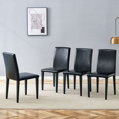 Versatile Dining Chairs With Comfortable Design And Metal Legs