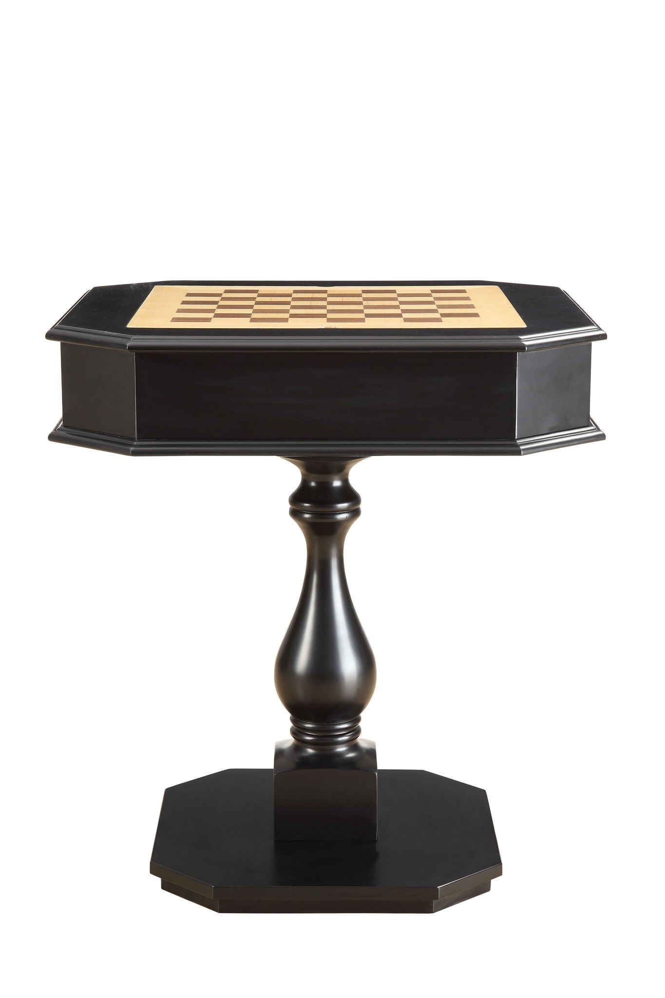 Bishop - Reversible Chess Checker Game Table With Game Tray (Chess Fingures Not Included)