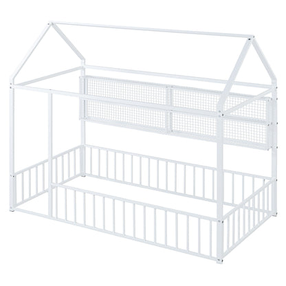 House Frame With Fence And Shelves