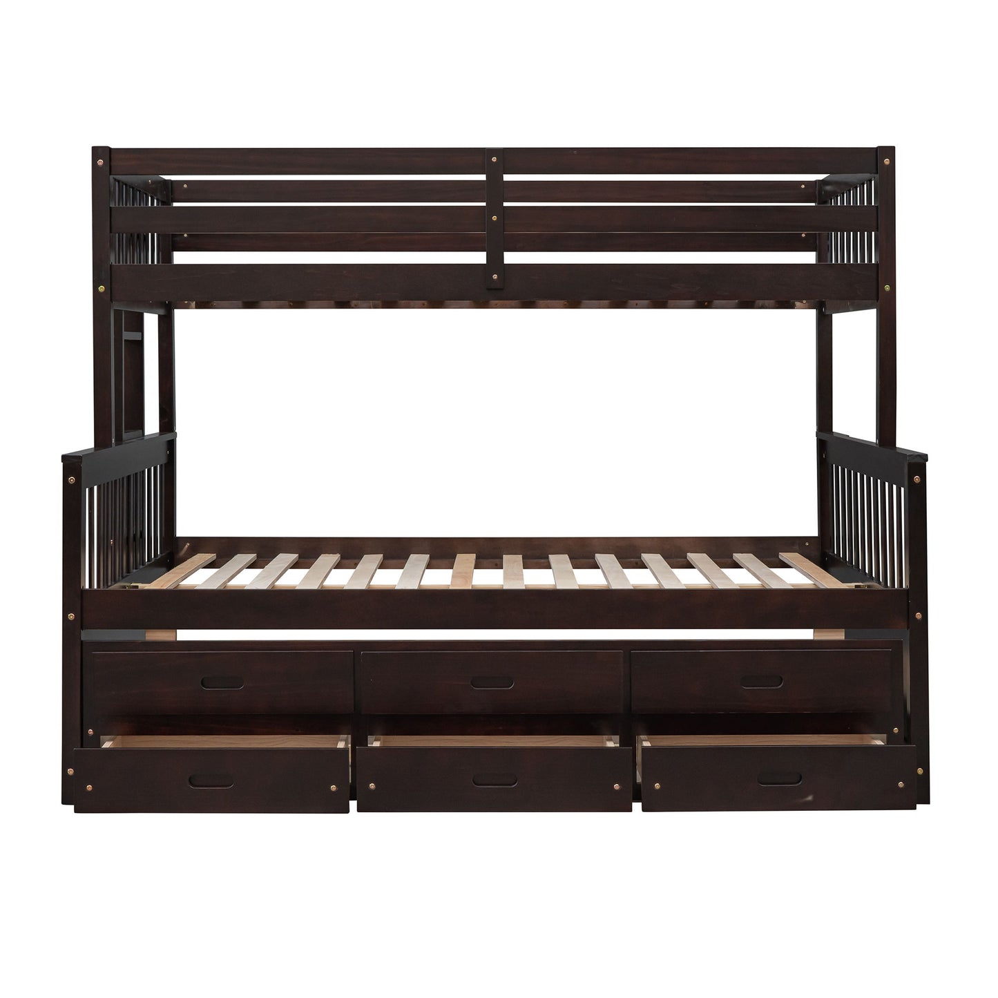 Bunk Bed With Twin Size Trundle And Drawers