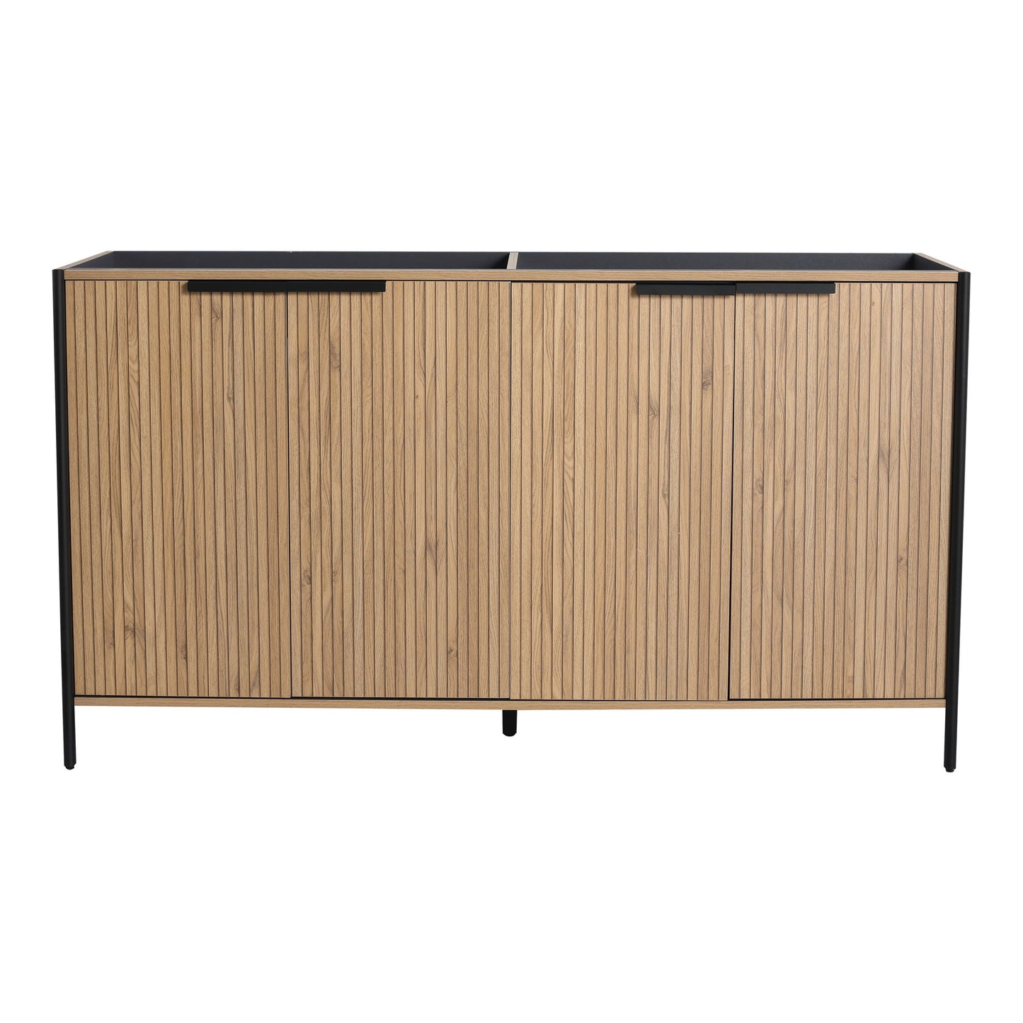 Contemporary Freestanding Bathroom Vanity With Adjustable Shelves