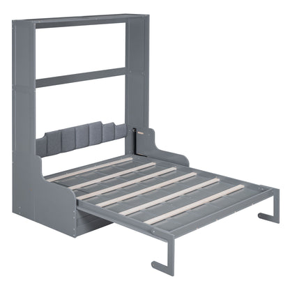 Murphy Wall Bed With Cushion, Space Saving Design, And Construction