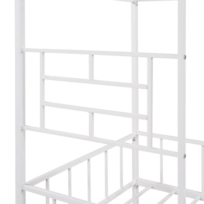 House Bed Frame With Slatted Support, No Box Spring Needed