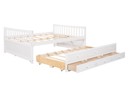 Twin Size Daybed With Trundle And Drawers