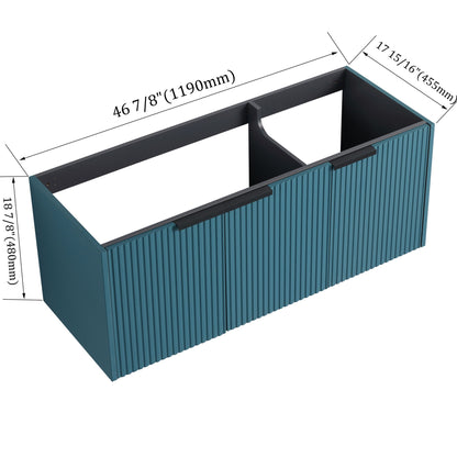 Contemporary Wall Mounted Bathroom Vanity With Soft Close Doors