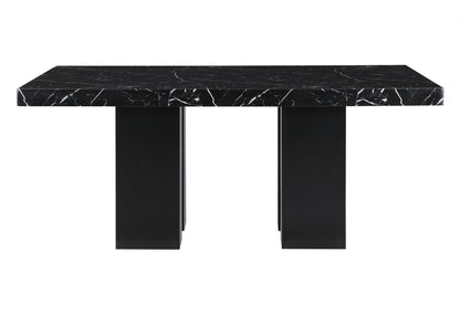 Jhoanna - 5 Pieces Dining Table Set - Black